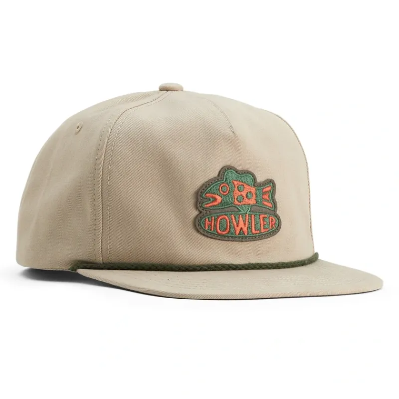 Shop All^ Howler Bros Unstructured Snapback Hats Something Fishy Khaki - Your Premium Fishing Gear Store Rods Lines Baits Accessories