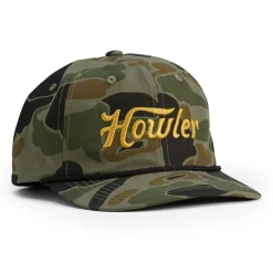 Shop All^ Howler Bros Unstructured Snapback Hats Howler Script Camo - Your Premium Fishing Gear Store Rods Lines Baits Accessories