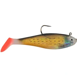 Bait^ Hurricane Swim Shad 4" Gold Mullet/Red Tail - Your Premium Fishing Gear Store Rods Lines Baits Accessories