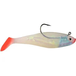 Bait^ Hurricane Swim Shad Mouth Red Tail, Pearl/Red, 6" - Your Premium Fishing Gear Store Rods Lines Baits Accessories
