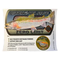 Shop All^ ICON Catch & Release Zero Limit Sticker - Your Premium Fishing Gear Store Rods Lines Baits Accessories