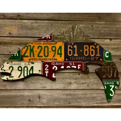 Fly Fishing^ Idaho Antique Trout License Plate Art - Your Premium Fishing Gear Store Rods Lines Baits Accessories