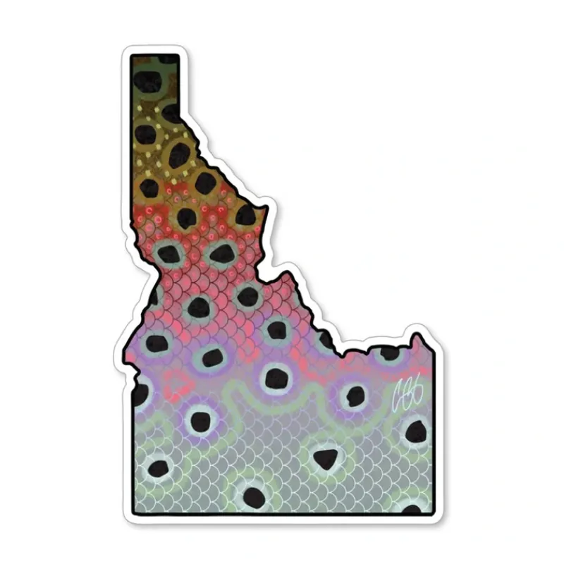 Shop All^ Idaho Rainbow Sticker - Your Premium Fishing Gear Store Rods Lines Baits Accessories