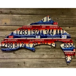 Fly Fishing^ Idaho Trout License Plate Art - Your Premium Fishing Gear Store Rods Lines Baits Accessories