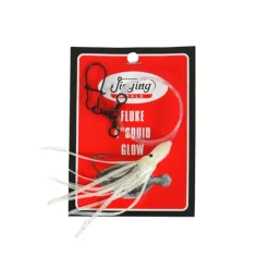 Fishing Line^ Jigging World Fluke Rig with 4" Squid - Your Premium Fishing Gear Store Rods Lines Baits Accessories