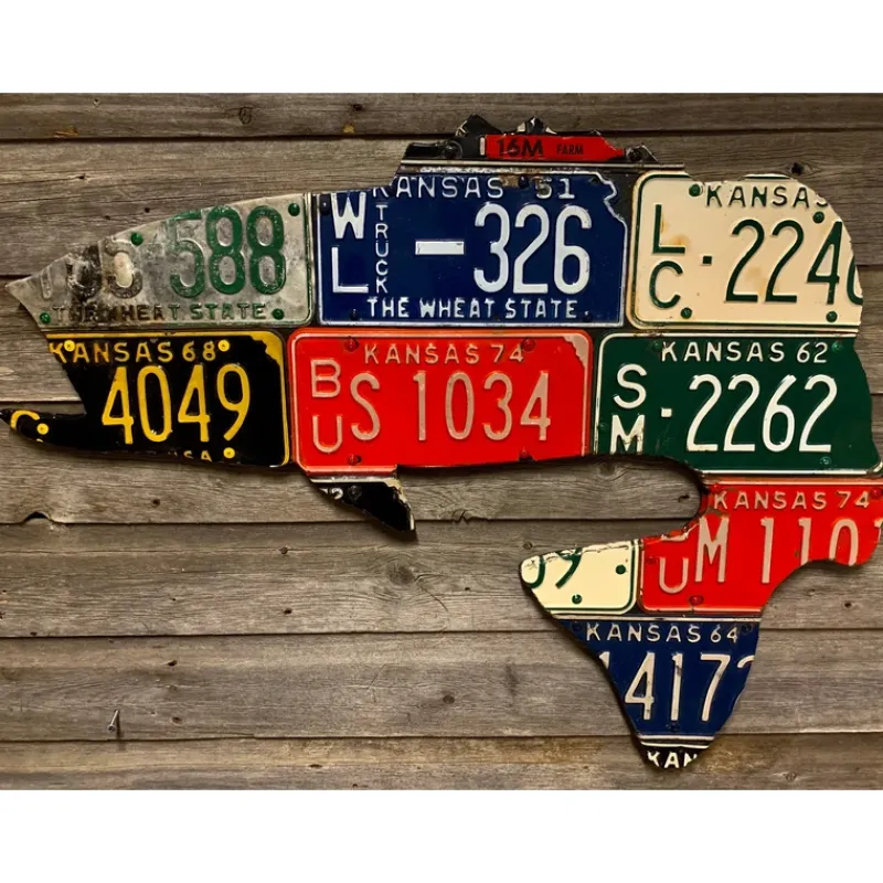 Shop All^ Kansas Largemouth Bass License Plate Art - Your Premium Fishing Gear Store Rods Lines Baits Accessories