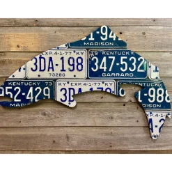 Shop All^ Kentucky Antique Trout License Plate Art - Your Premium Fishing Gear Store Rods Lines Baits Accessories
