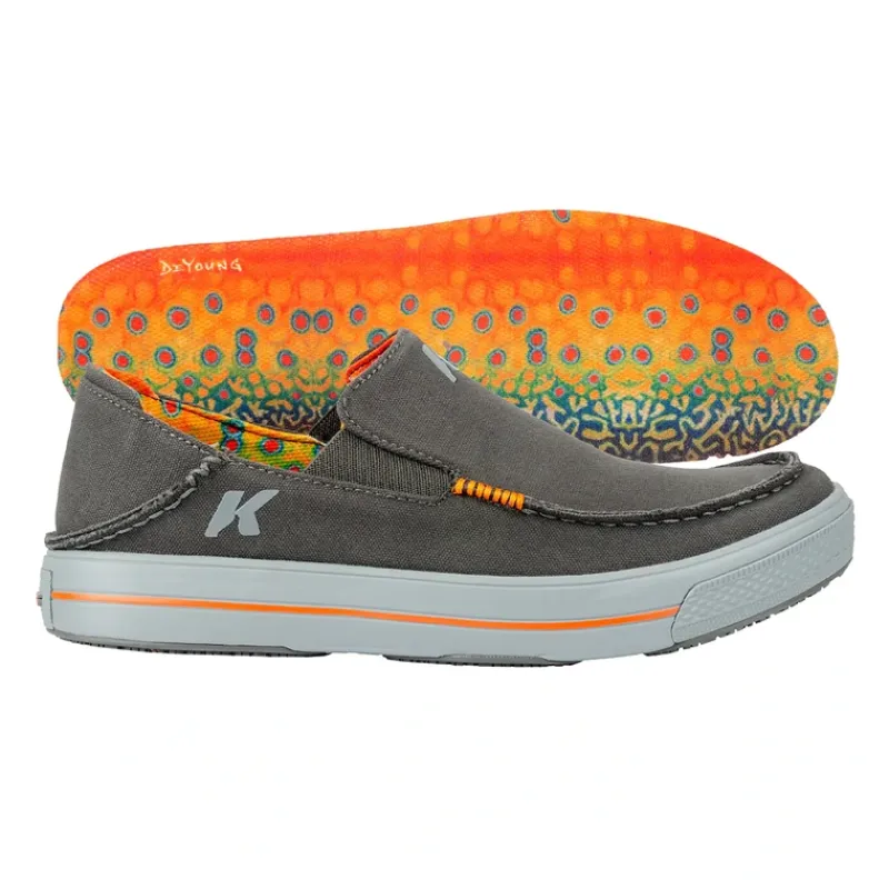 Shop All^ Korkers Fish Moc Kling-On Deck Sole Brook Trout/Blue - Your Premium Fishing Gear Store Rods Lines Baits Accessories