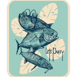 Let's Party Sticker - Your Premium Fishing Gear Store Rods Lines Baits Accessories* Best