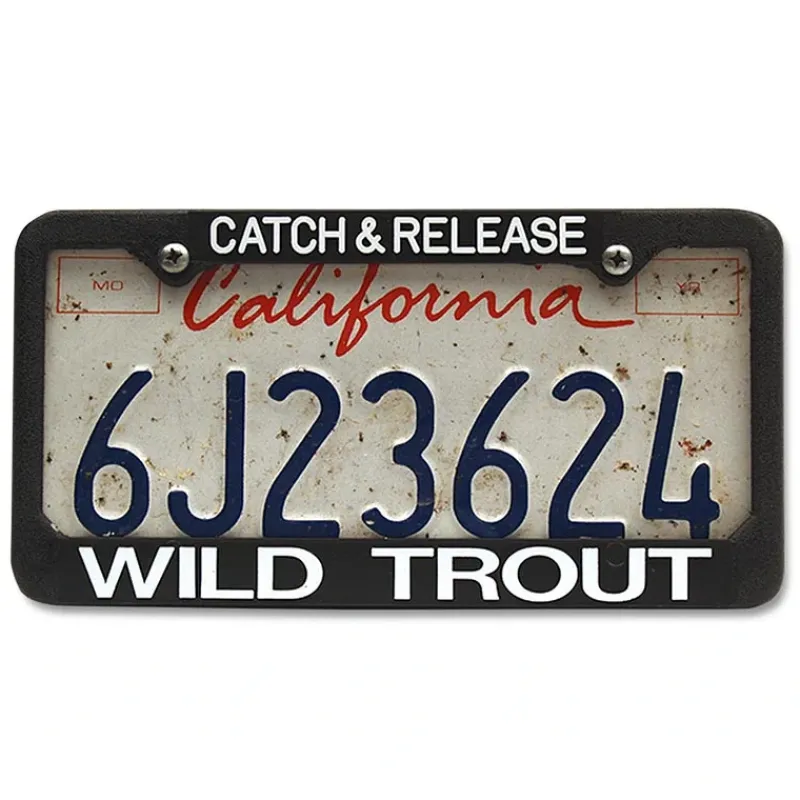 License Plate Frame Catch and Release - Your Premium Fishing Gear Store Rods Lines Baits Accessories* Store