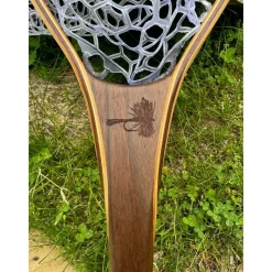 Little Dipper 12"x8" - Adams Dry Fly Engraved - Natural Fly Fishing Traditional Landing Net - Your Premium Fishing Gear Store Rods Lines Baits Accessories* Hot