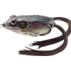 LiveTarget Frog Hollow Body Topwater Lure, 1 3/4", #1 Hook, 1/4 oz, Brown/Black - Your Premium Fishing Gear Store Rods Lines Baits Accessories* Outlet