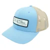 Logo 112 Split Columbia Blue/Khaki Hat - Your Premium Fishing Gear Store Rods Lines Baits Accessories* Sale