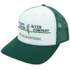 Logo 112 White/Dark Green Hat - Your Premium Fishing Gear Store Rods Lines Baits Accessories* Clearance