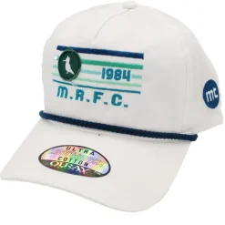 Logo Dope Rope Hat Vista Flare White Navy - Your Premium Fishing Gear Store Rods Lines Baits Accessories* Flash Sale