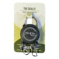Logo Dually Double Retractor Black - Your Premium Fishing Gear Store Rods Lines Baits Accessories* Store