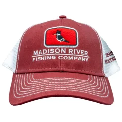 Logo Kingfisher Sideline Trucker Burnt Henna/White - Your Premium Fishing Gear Store Rods Lines Baits Accessories* Flash Sale