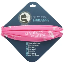 Logo Neck Gaiter Pink/White - Your Premium Fishing Gear Store Rods Lines Baits Accessories* Store