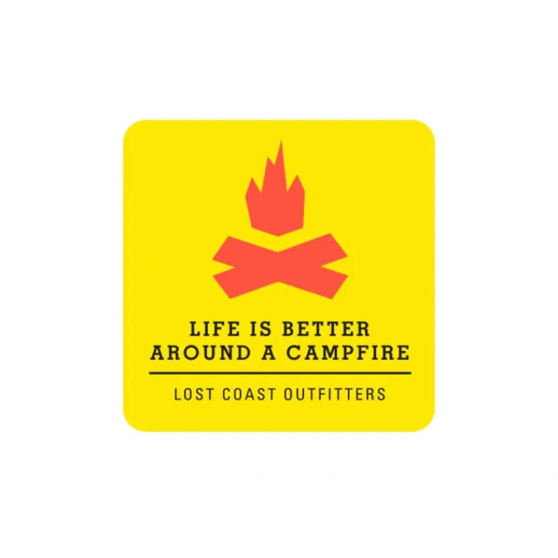 Lost Coast Campfire Sticker - Your Premium Fishing Gear Store Rods Lines Baits Accessories* Store