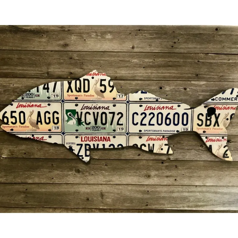 Louisiana Black Drum License Plate Art - Your Premium Fishing Gear Store Rods Lines Baits Accessories* Sale