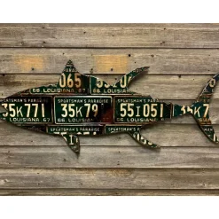 Shop All^ Louisiana Tuna Antique License Plate Art - Your Premium Fishing Gear Store Rods Lines Baits Accessories