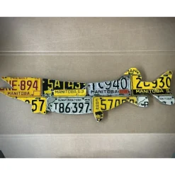 Manitoba Antique Pike/Muskie License Plate Art - Your Premium Fishing Gear Store Rods Lines Baits Accessories* Clearance