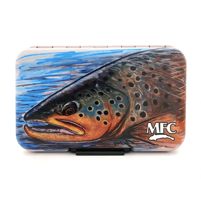 MFC Fly Box - Poly (Optional Leaf) Hallock's Brown Trout - Your Premium Fishing Gear Store Rods Lines Baits Accessories* Hot