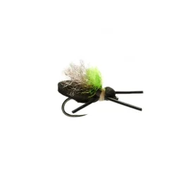 Mini Flopper Black Barbless - Your Premium Fishing Gear Store Rods Lines Baits Accessories* Clearance