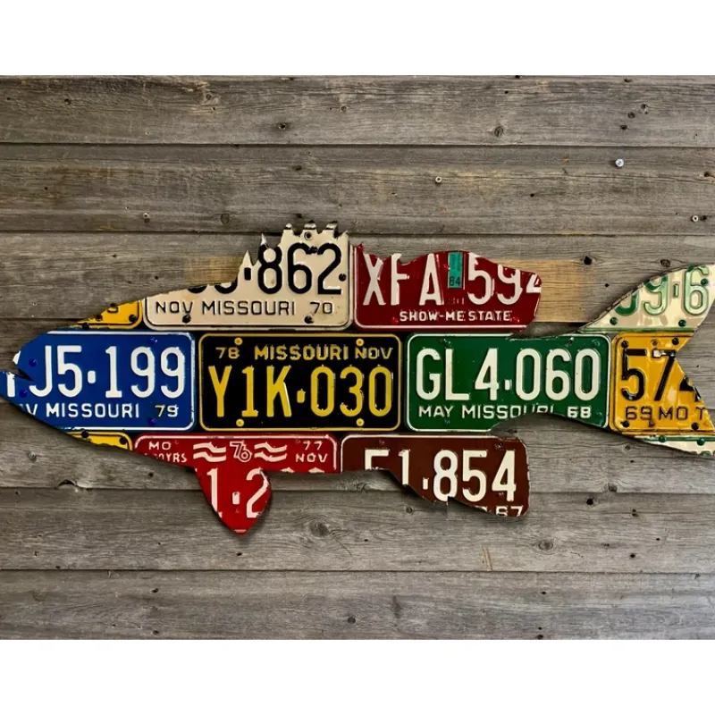 Missouri Smallmouth Bass License Plate Art - Your Premium Fishing Gear Store Rods Lines Baits Accessories* Best