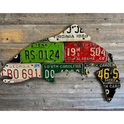 Mixed Southeast Antique Trout License Plate Art - Your Premium Fishing Gear Store Rods Lines Baits Accessories* Cheap