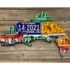 Mixed Western State Trout License Plate Art - Your Premium Fishing Gear Store Rods Lines Baits Accessories* Cheap