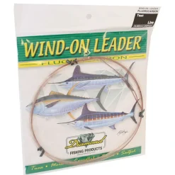 Fishing Line^ Momoi Diamond Fluorocarbon Wind-On Leader 130lb 25ft Clear White - Your Premium Fishing Gear Store Rods Lines Baits Accessories