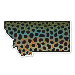 Montana Brown Trout Sticker - Your Premium Fishing Gear Store Rods Lines Baits Accessories* Discount