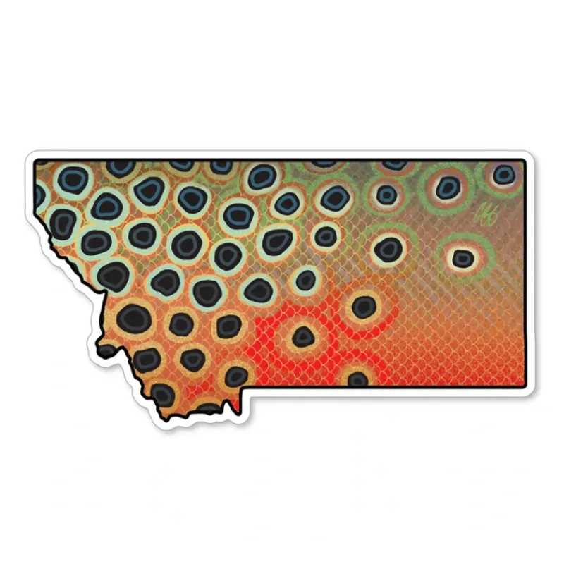 Montana Cutty Sticker - Your Premium Fishing Gear Store Rods Lines Baits Accessories* Clearance
