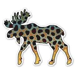 Moose Brown Trout Sticker - Your Premium Fishing Gear Store Rods Lines Baits Accessories* Sale