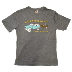 MTS Logo Indie II Truckin S/S T-Shirt Salt & Pepper - Your Premium Fishing Gear Store Rods Lines Baits Accessories* Shop