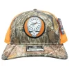 MTS Skull Logo 112 Realtree Edge/Neon Orange Trucker - Your Premium Fishing Gear Store Rods Lines Baits Accessories* Cheap