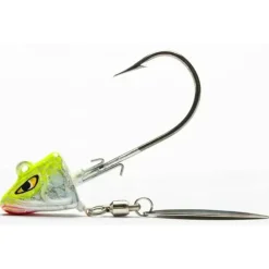 Mustad Underspin Shad, Chartreuse/White, 1/2oz - Your Premium Fishing Gear Store Rods Lines Baits Accessories* Discount