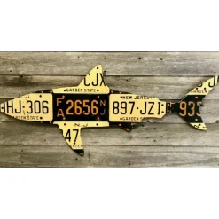 New Jersey Shark License Plate Art - Your Premium Fishing Gear Store Rods Lines Baits Accessories* Cheap