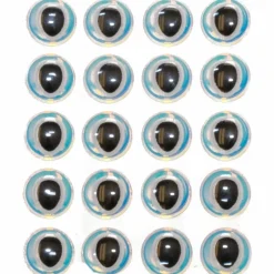 Oval Pupil 3D Eyes - Pearl/Black - Your Premium Fishing Gear Store Rods Lines Baits Accessories* Hot