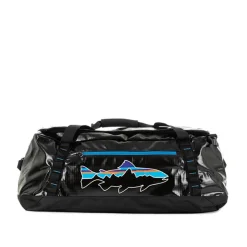 Patagonia Black Hole Duffel, Black Fitz Roy, 55L - Your Premium Fishing Gear Store Rods Lines Baits Accessories* Online
