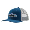 Patagonia Fitz Roy Trout Trucker Hat Lagom Blue - Your Premium Fishing Gear Store Rods Lines Baits Accessories* Online