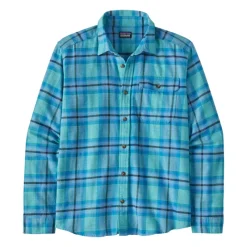 Patagonia L/S LW Fjord Flannel Shirt Ocean: Subtidal Blue - Your Premium Fishing Gear Store Rods Lines Baits Accessories* Online