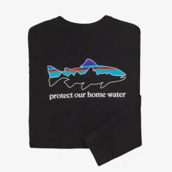 Patagonia Mens Home Water Trout Longsleeve Responsibili Tee - Your Premium Fishing Gear Store Rods Lines Baits Accessories* Outlet