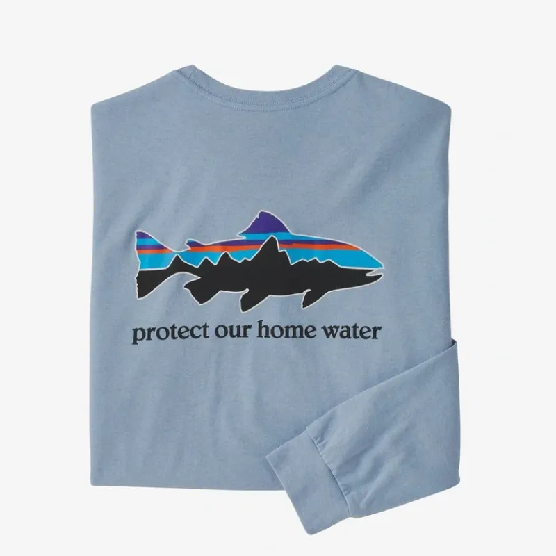 Patagonia Mens Home Water Trout Longsleeve Responsibili Tee Sale - Your Premium Fishing Gear Store Rods Lines Baits Accessories* New