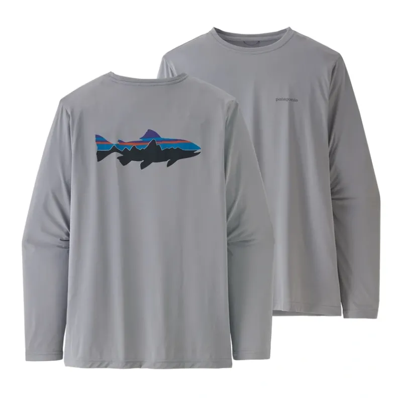 Patagonia Mens Longsleeve Cap Cool Daily Fish Graphic Shirt Sale - Your Premium Fishing Gear Store Rods Lines Baits Accessories* Online
