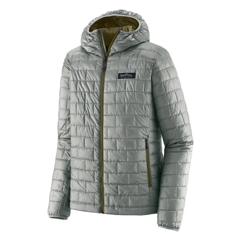 Patagonia Nano Puff Fitz Roy Trout Hoody Sleet Green - Your Premium Fishing Gear Store Rods Lines Baits Accessories* New
