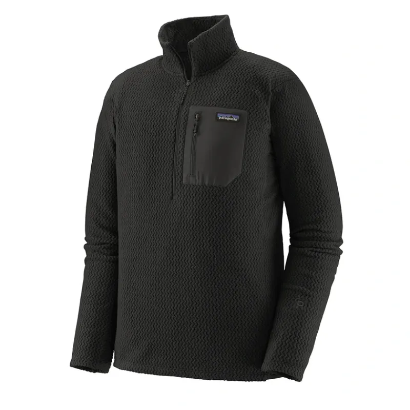 Patagonia R1 Air Zip Neck Black - Your Premium Fishing Gear Store Rods Lines Baits Accessories* Outlet