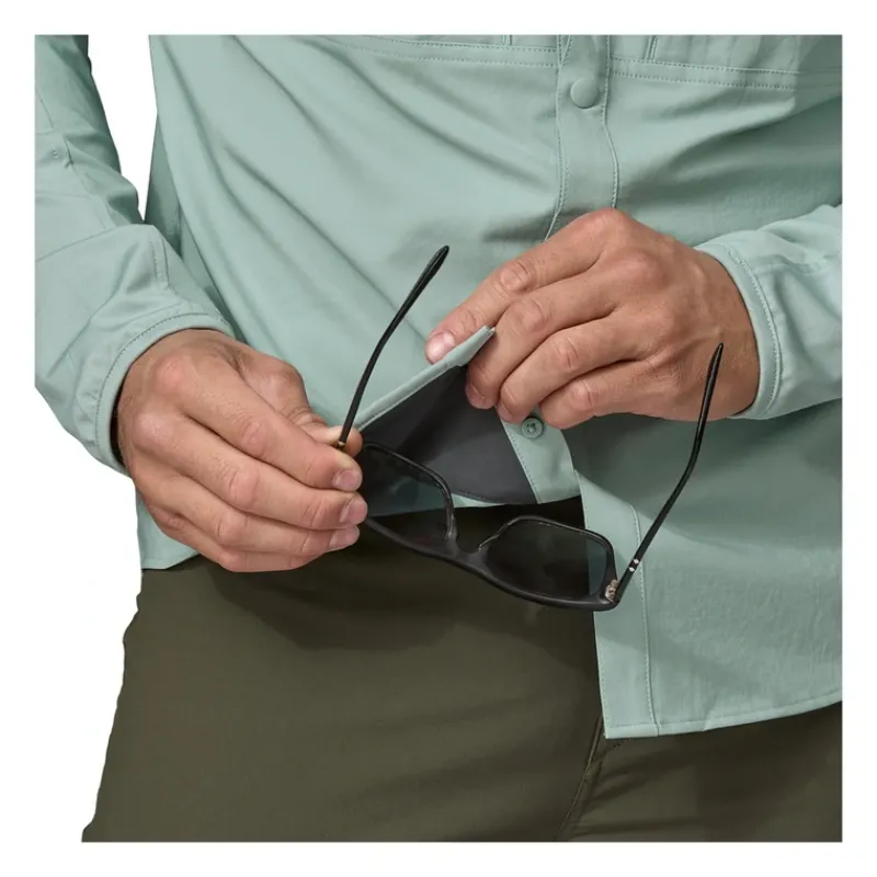 Patagonia River Rambler Hybrid Sun Hoody Thermal Blue - Your Premium Fishing Gear Store Rods Lines Baits Accessories* Shop