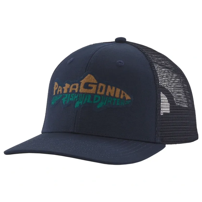 Patagonia Take a Stand Trucker Hat New Navy w/Wild Waterline - Your Premium Fishing Gear Store Rods Lines Baits Accessories* Online